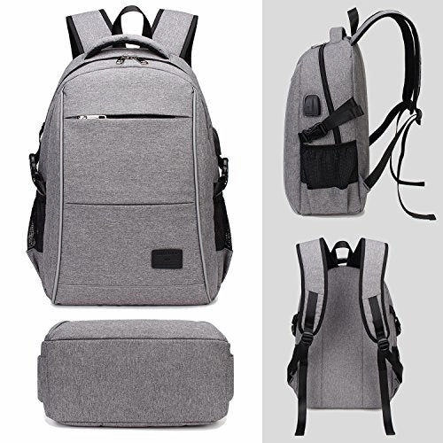 Laptop Backpack, WInblo 15.6 Inch College Backpack with USB Charging Port & Headphone Interface