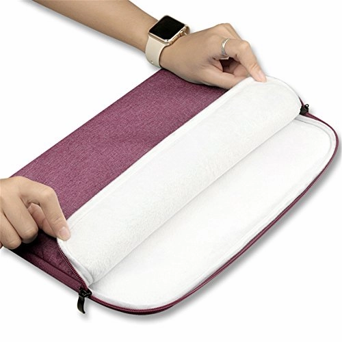 Laptop Sleeve Case 11,11.6 12 inch ,Canvas Fabric Waterpoof Carrying Protective Cases Bag for