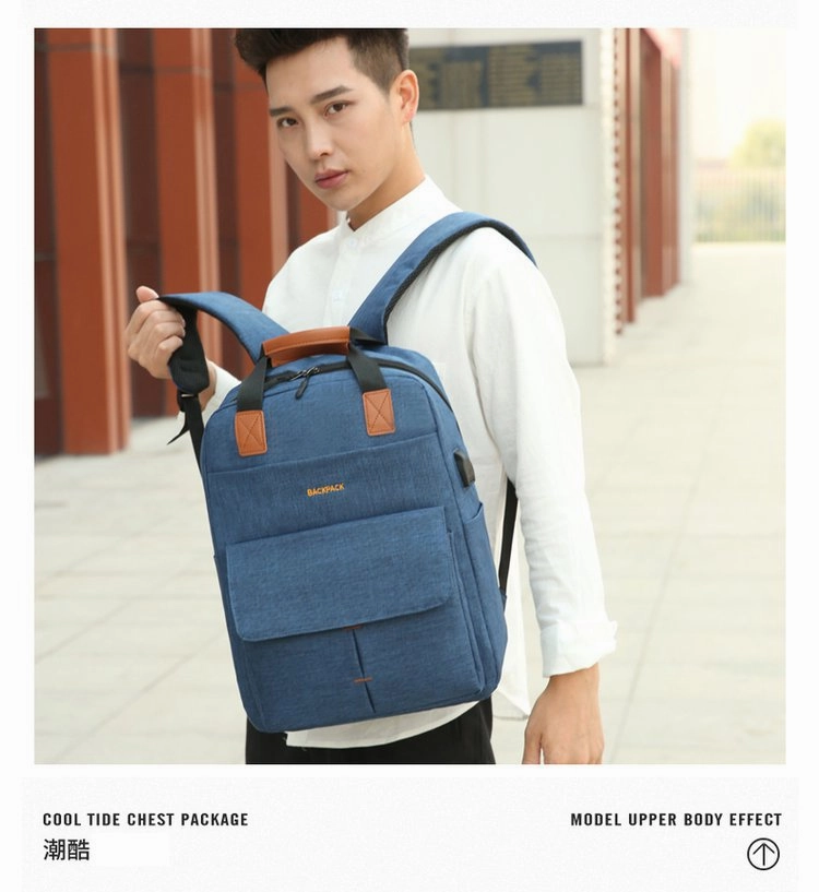 Large capacity anti-skin back shoulder bag LOGO men's business computer backpack female college sports bag wholesale