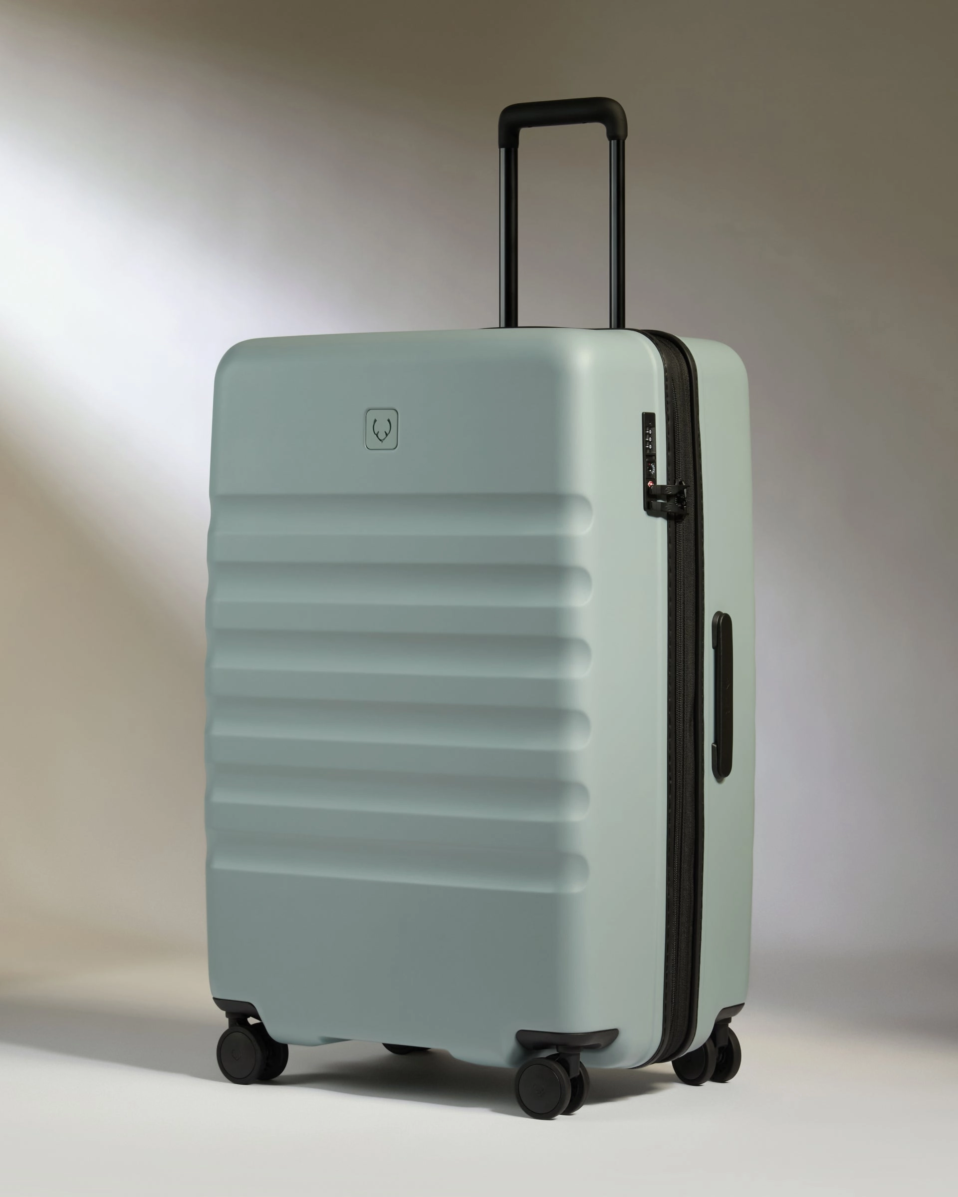 Large Carry-on Luggage Set in Mist Blue - Icon Stripe