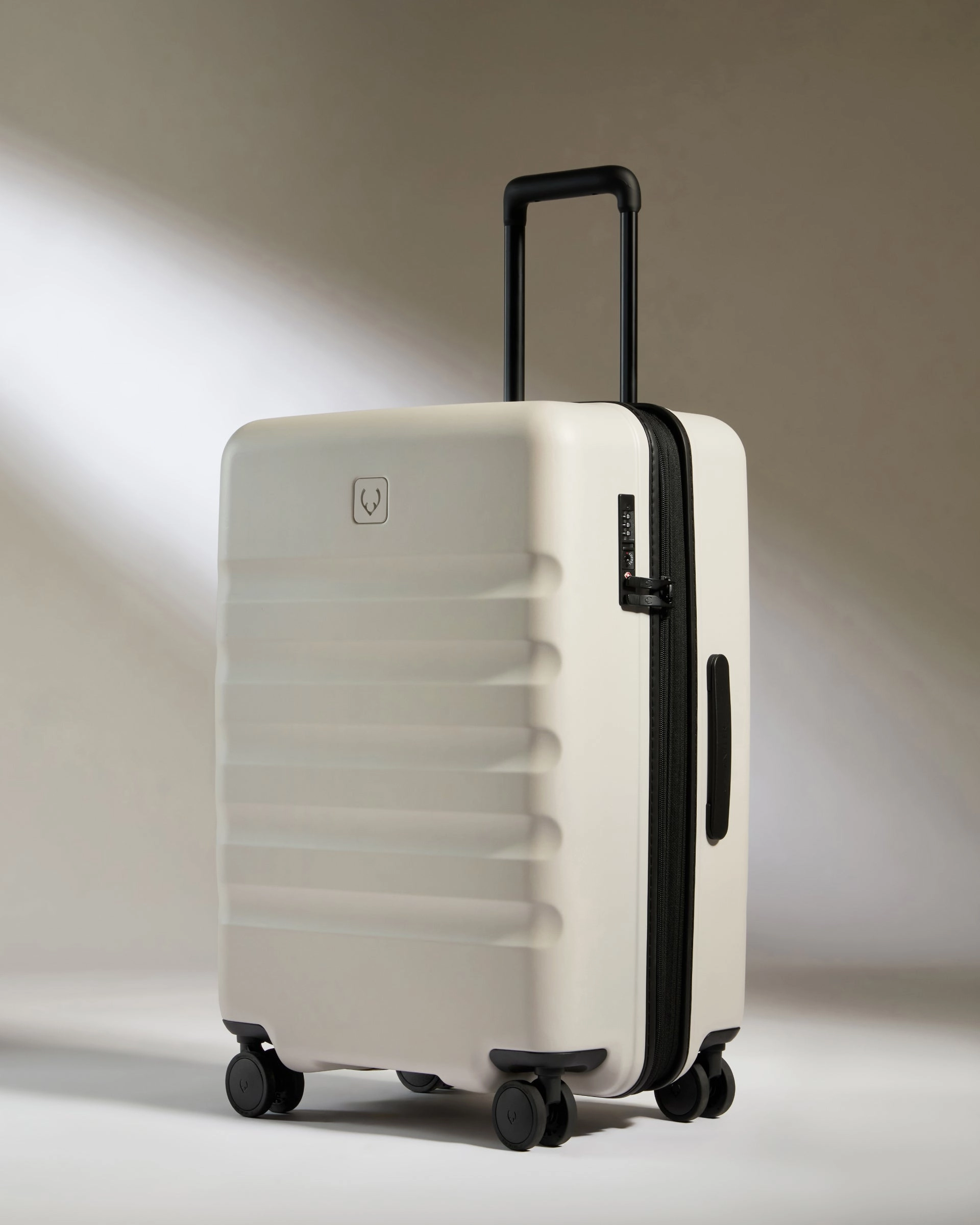Large Carry-on Luggage Set in Taupe - Icon Stripe
