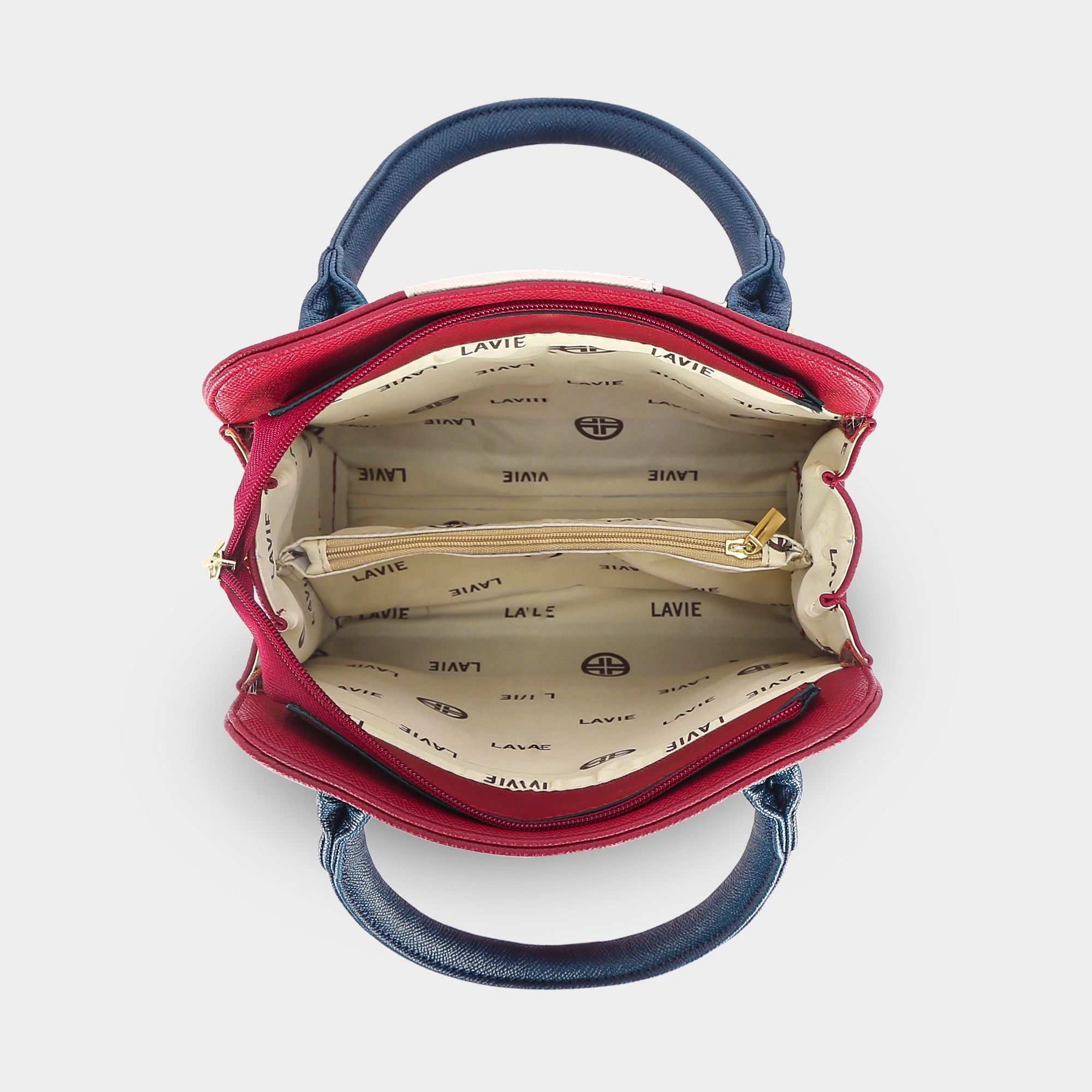 Lavie Luxe Ashwa Red Small Women's Satchel Handbag