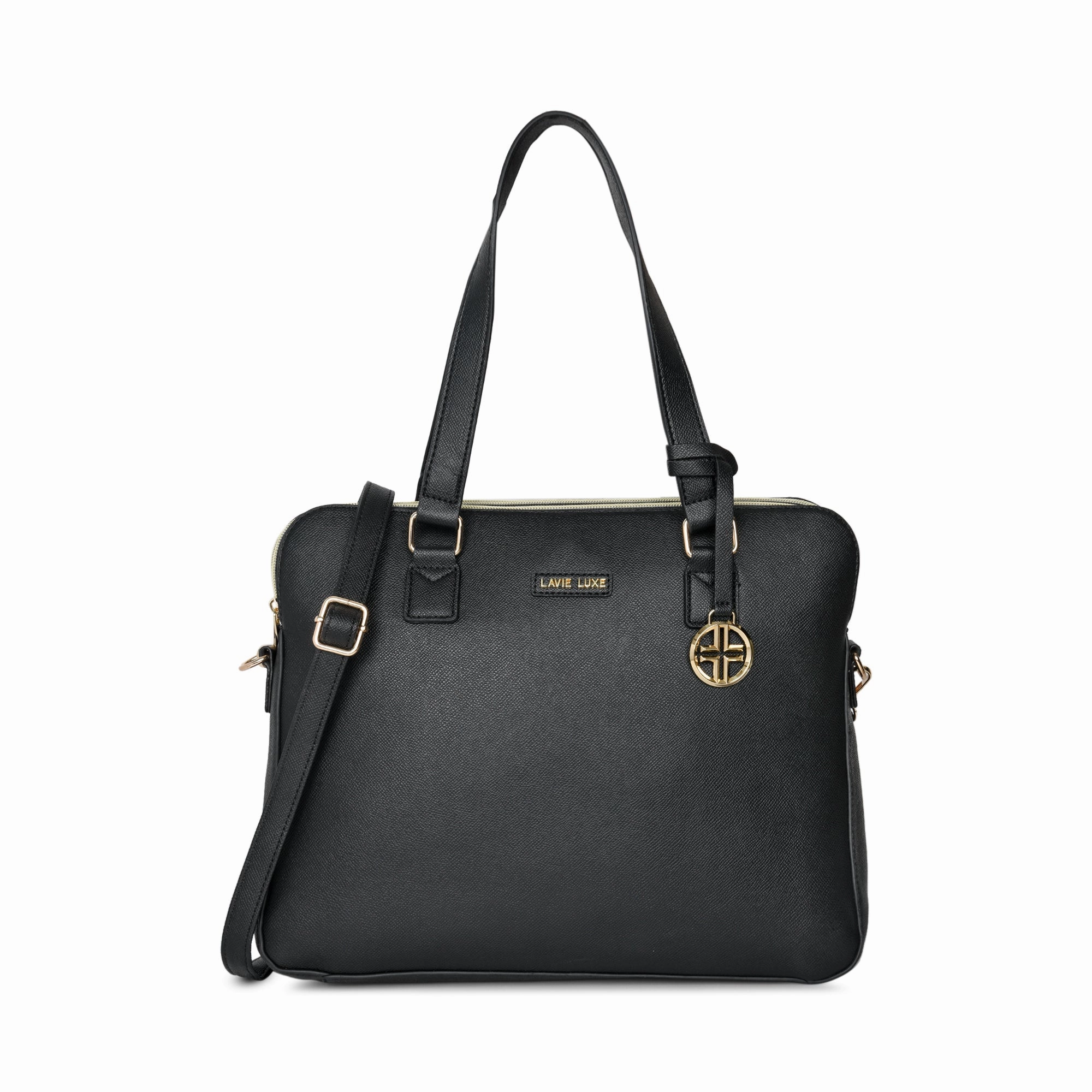 Lavie Luxe Black Large Women's Mento Laptop Bag