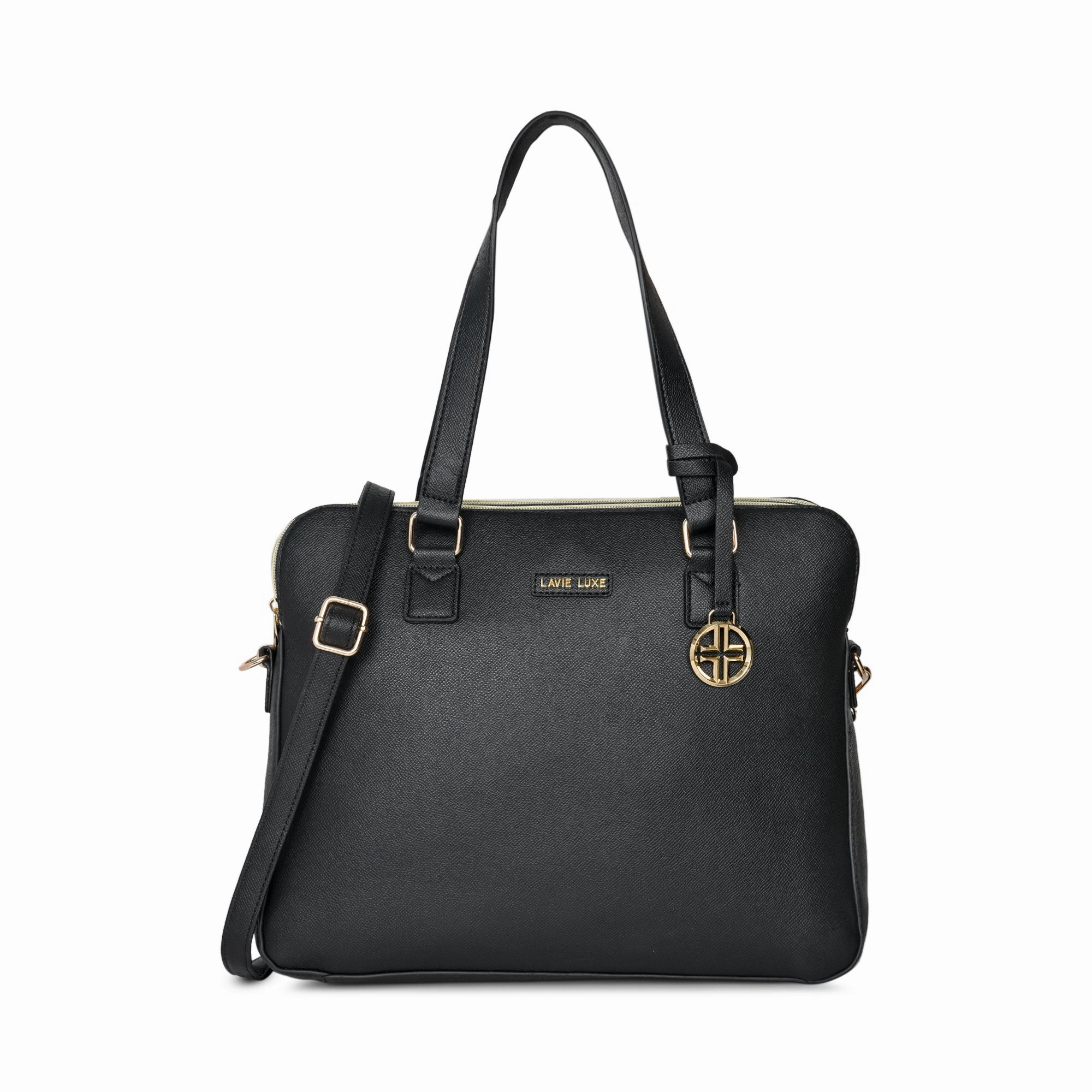 Lavie Luxe Black Large Women's Mento Laptop Bag