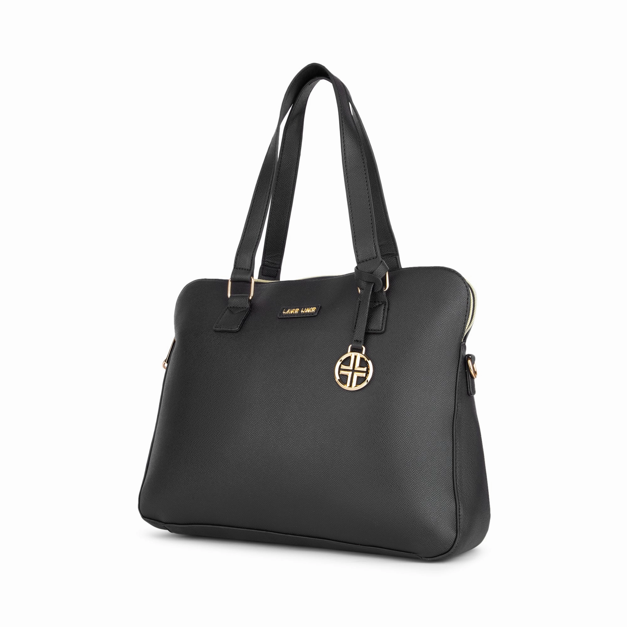 Lavie Luxe Black Large Women's Mento Laptop Bag