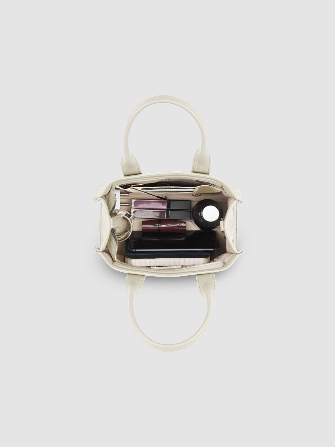 Lavie Luxe Cobs Off White Medium Women'S Satchel