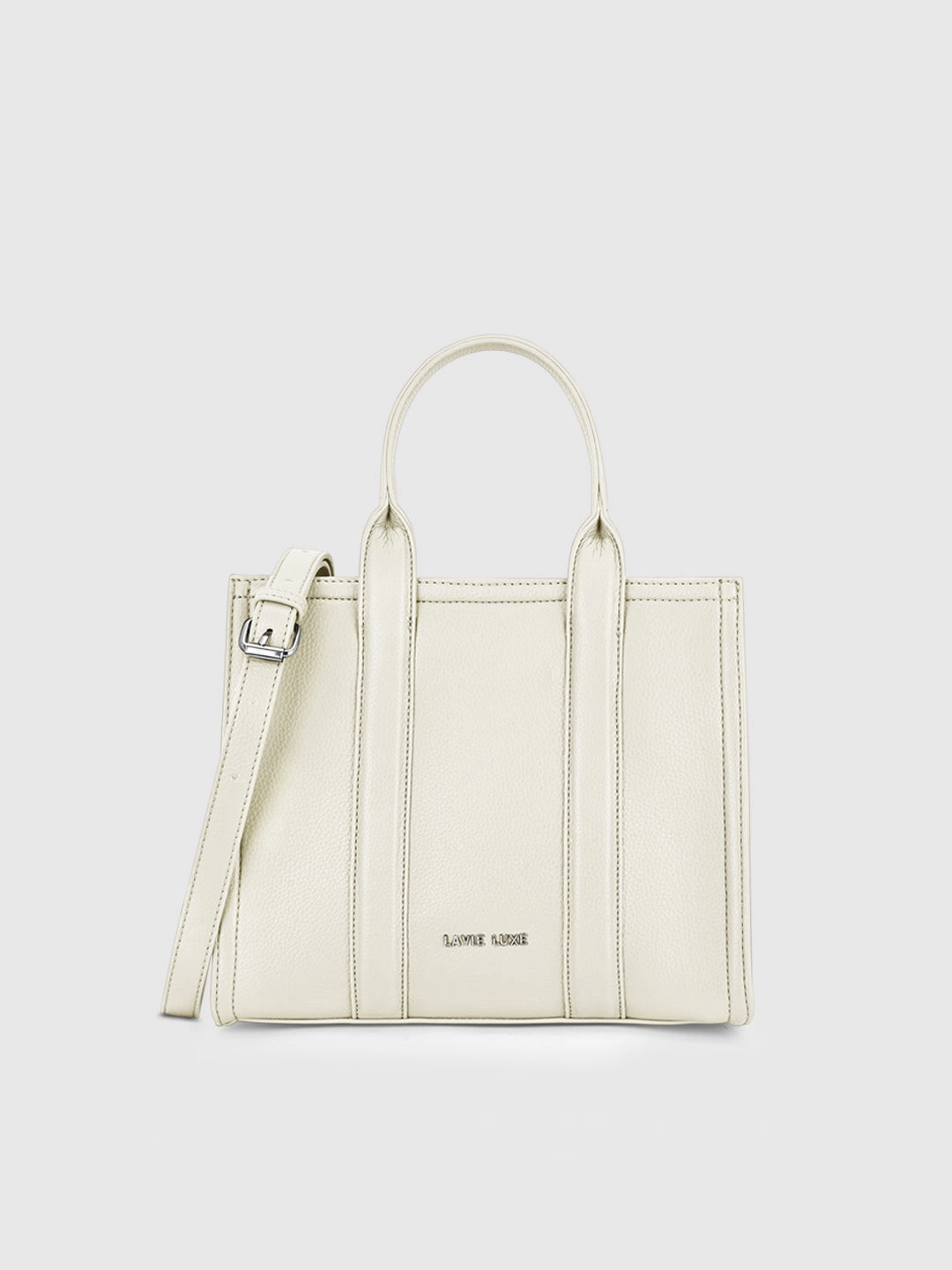 Lavie Luxe Cobs Off White Medium Women'S Satchel