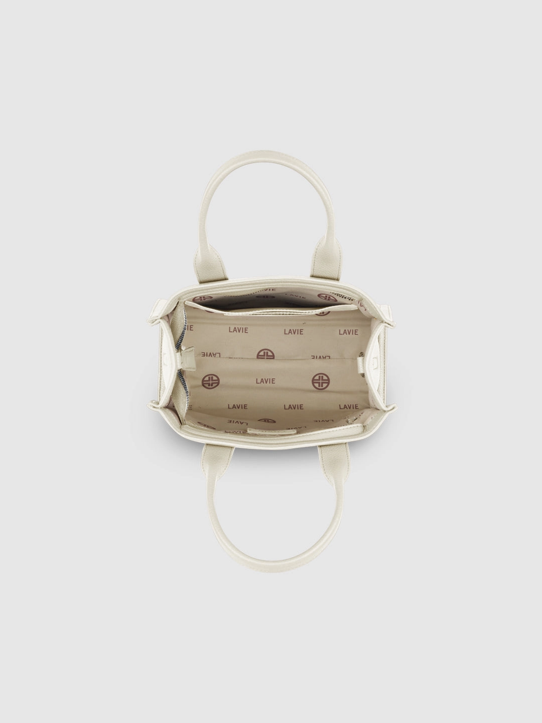 Lavie Luxe Cobs Off White Medium Women'S Satchel