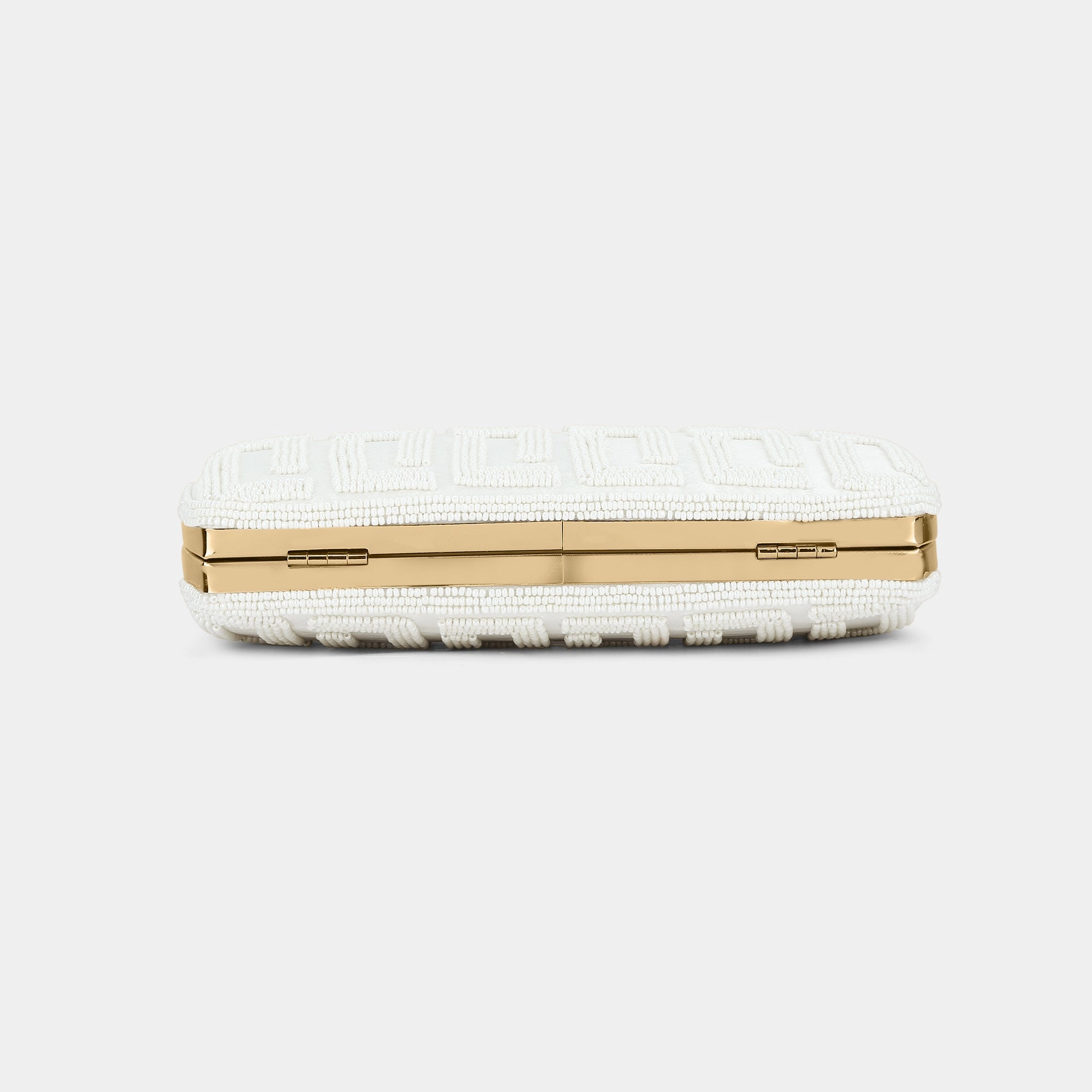 Lavie Luxe Gemmy White Medium Women's Frame Clutch