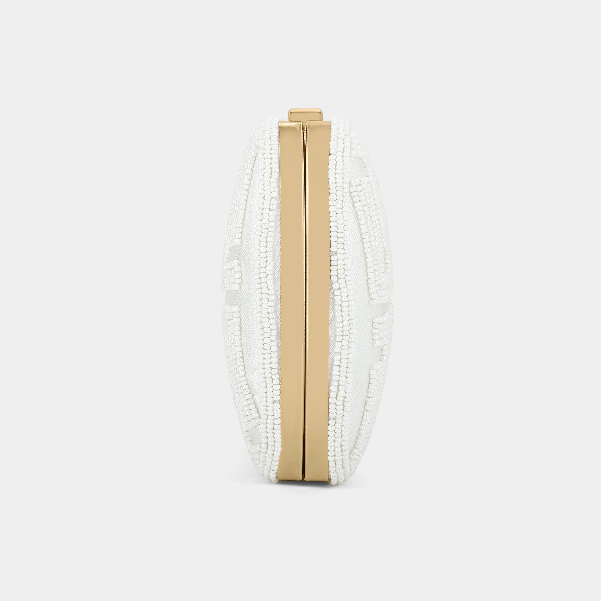 Lavie Luxe Gemmy White Medium Women's Frame Clutch