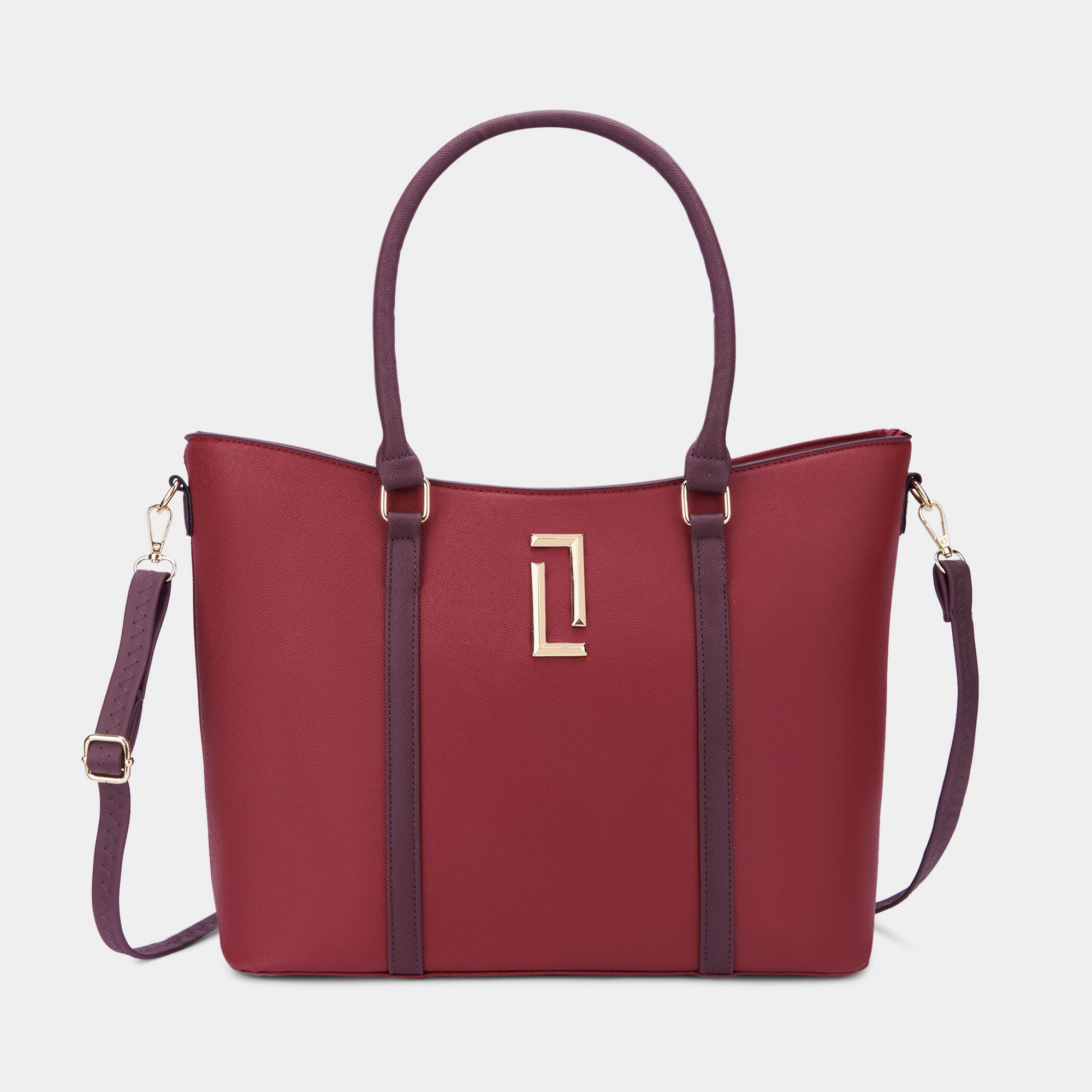 Lavie Luxe Haiden Red Large Women's Tote Handbag