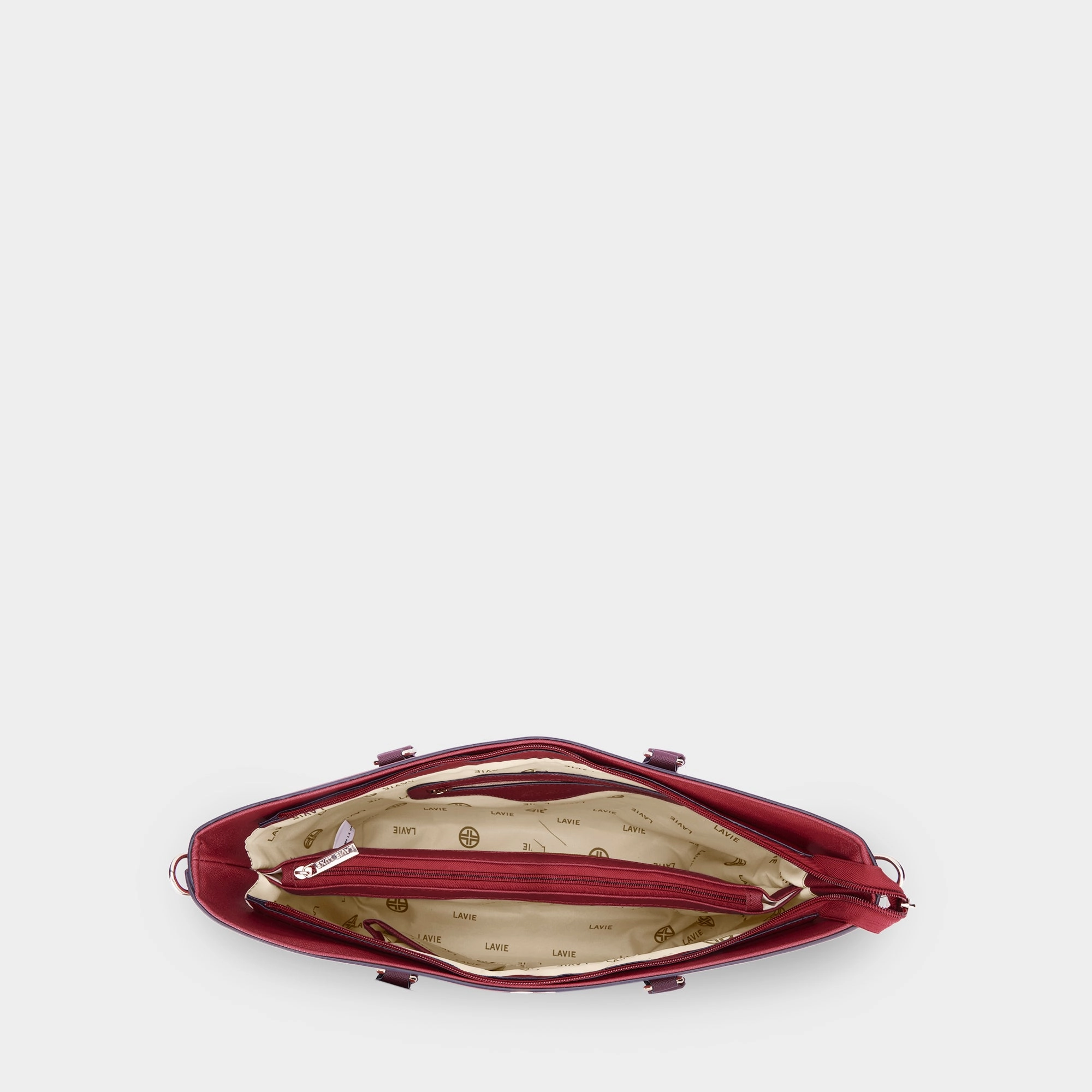 Lavie Luxe Haiden Red Large Women's Tote Handbag