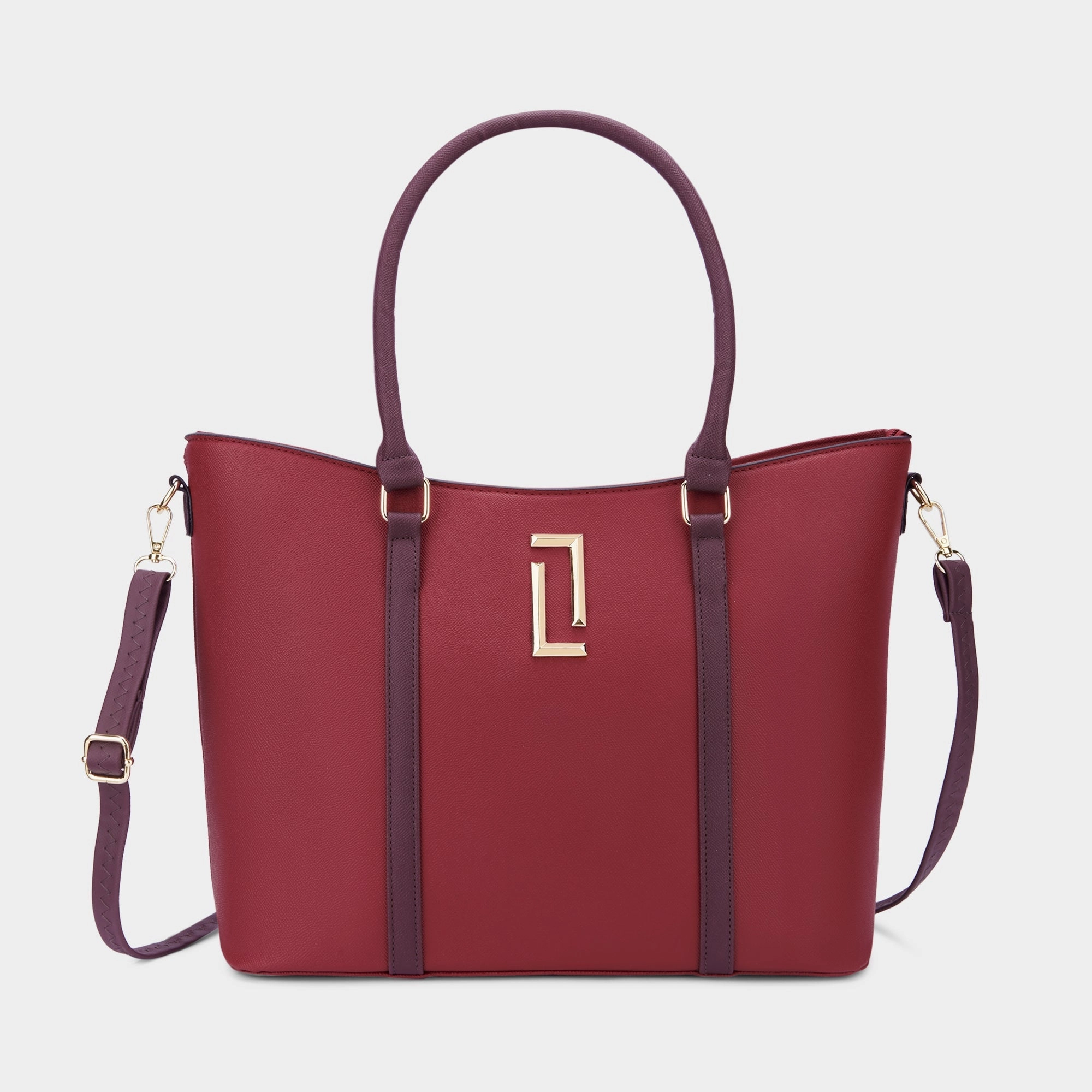 Lavie Luxe Haiden Red Large Women's Tote Handbag