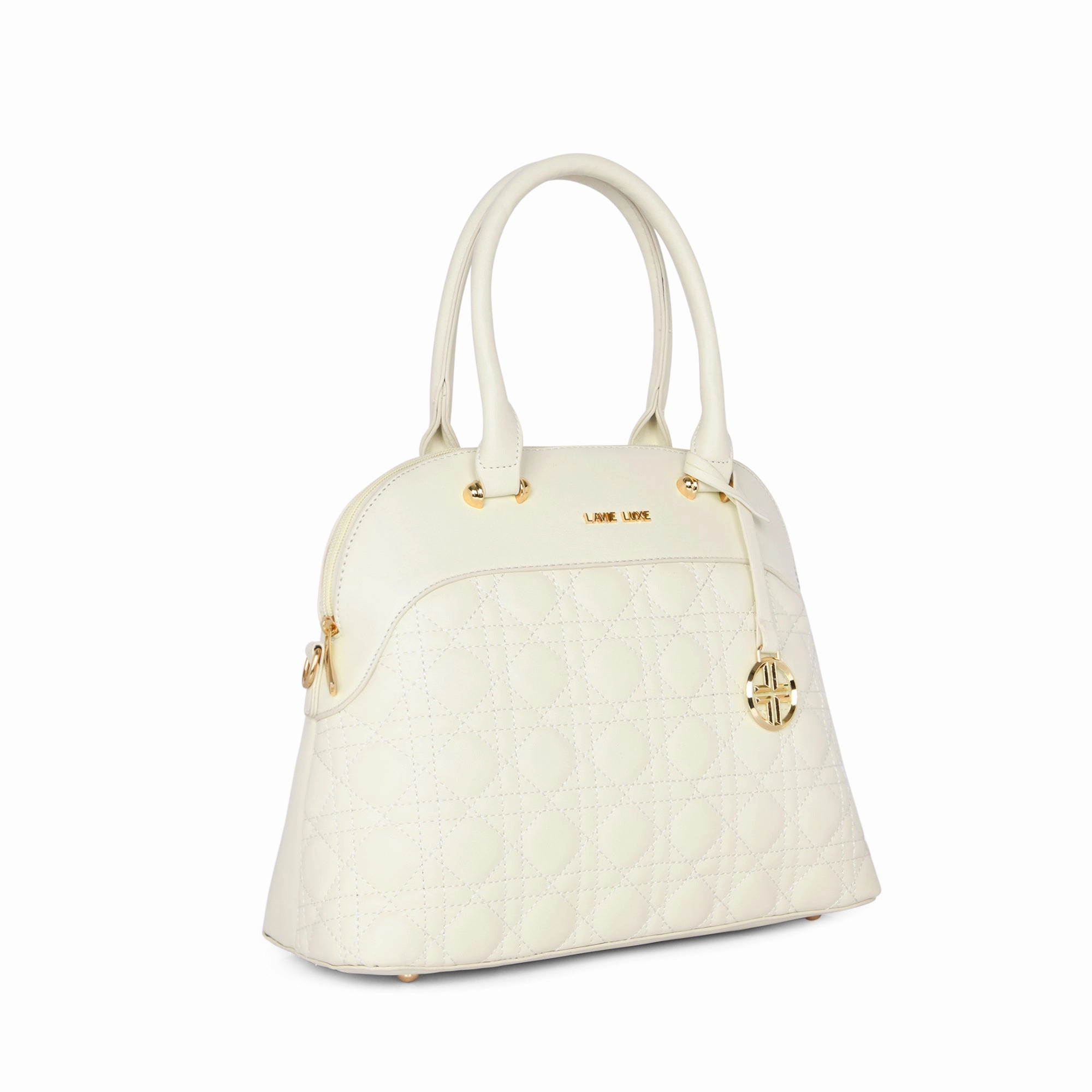 Lavie Luxe Jorie Off White Medium Women's Satchel