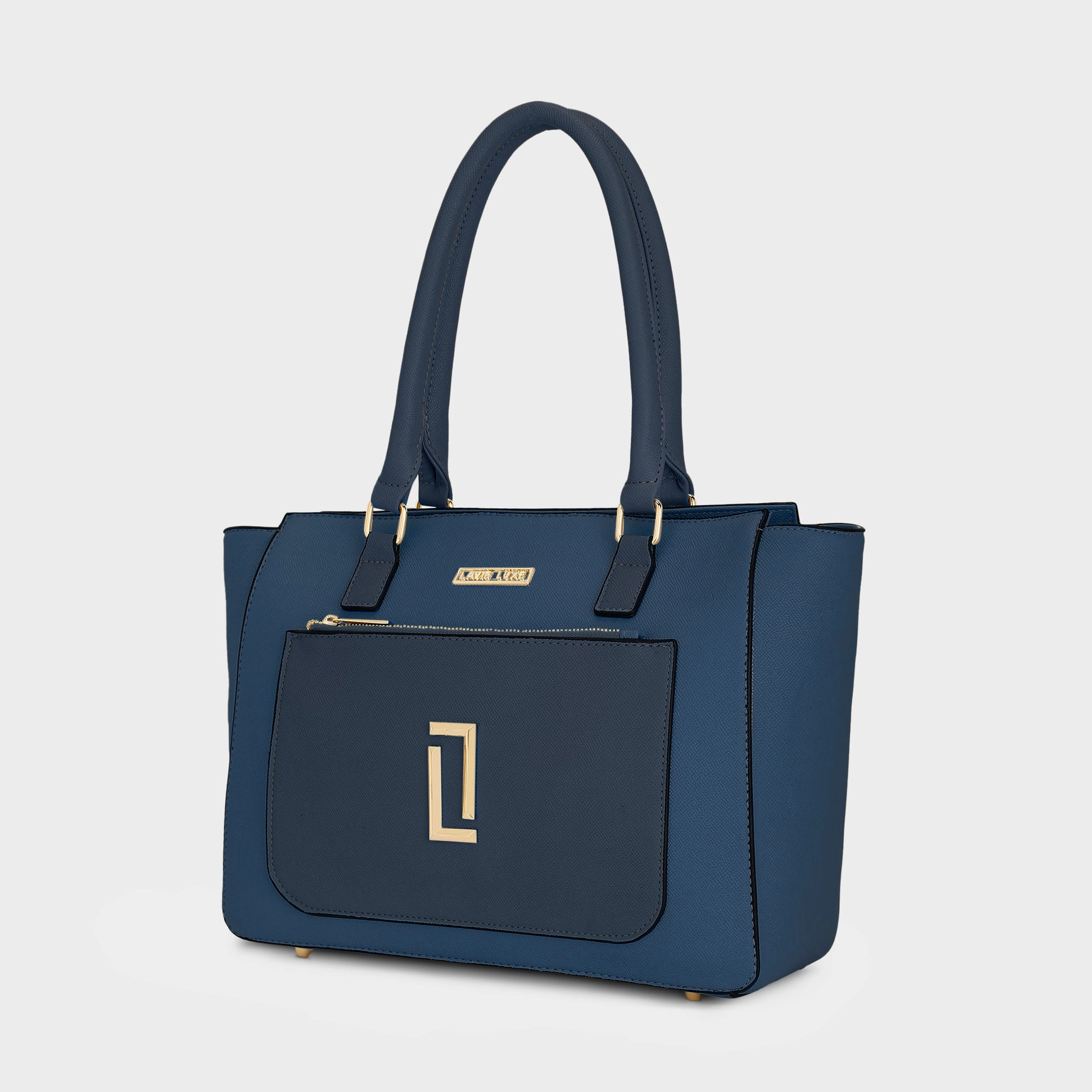 Lavie Luxe Kyle Navy Large Women's Tote Handbag