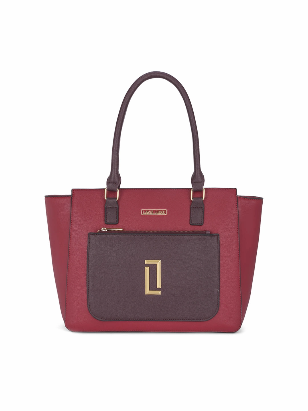 Lavie Luxe Kyle Red Large Women's Tote Handbag