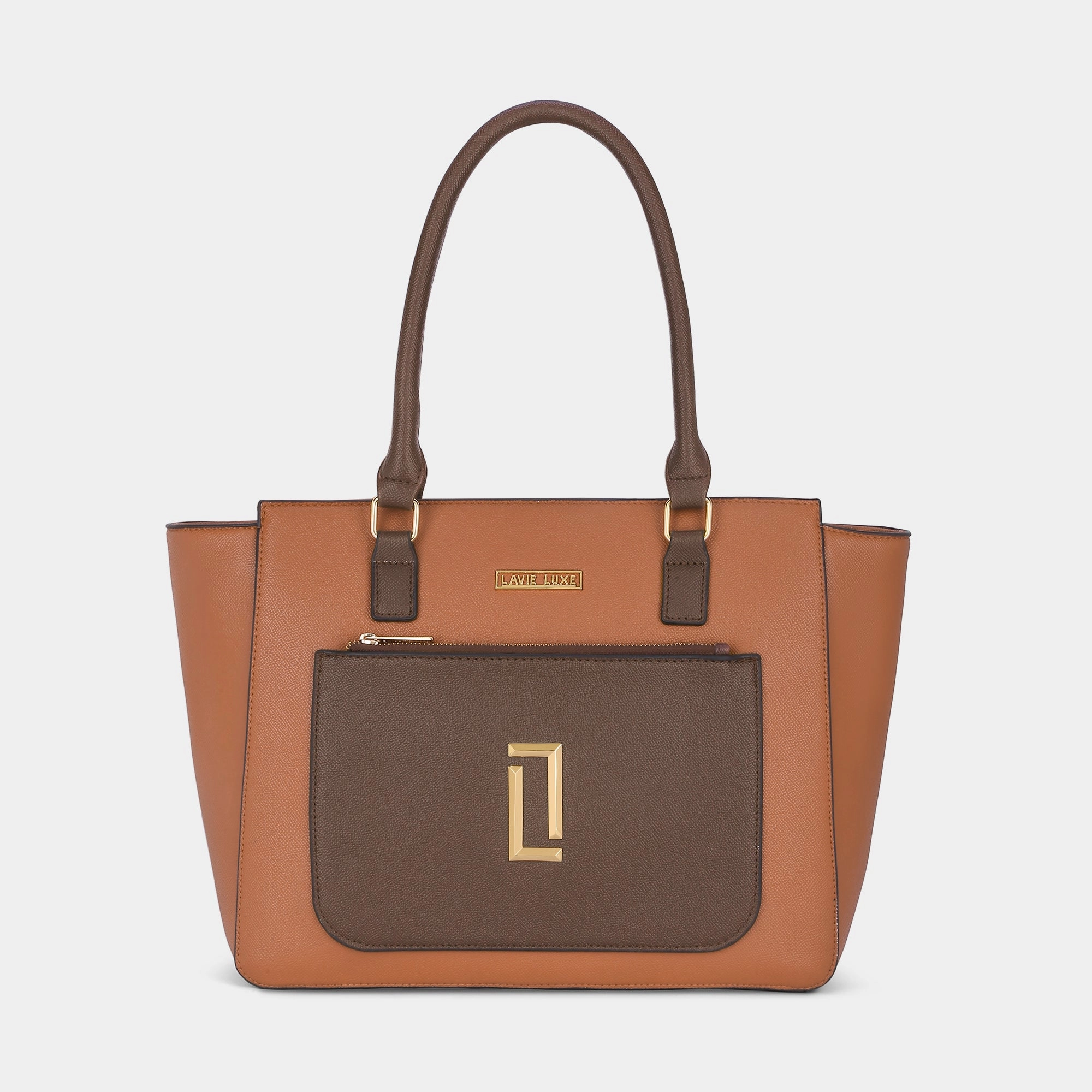 Lavie Luxe Kyle Tan Large Women's Tote Handbag