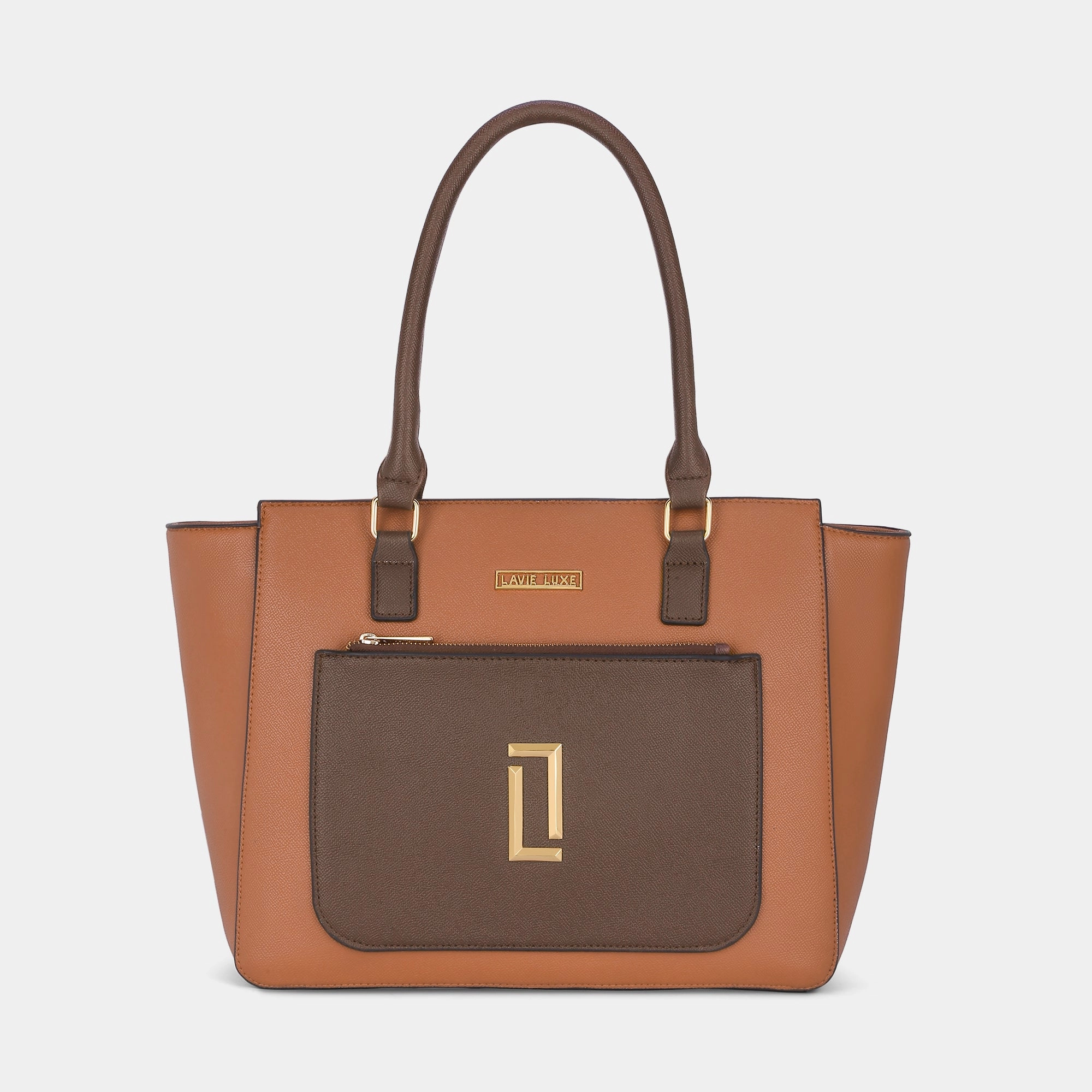 Lavie Luxe Kyle Tan Large Women's Tote Handbag