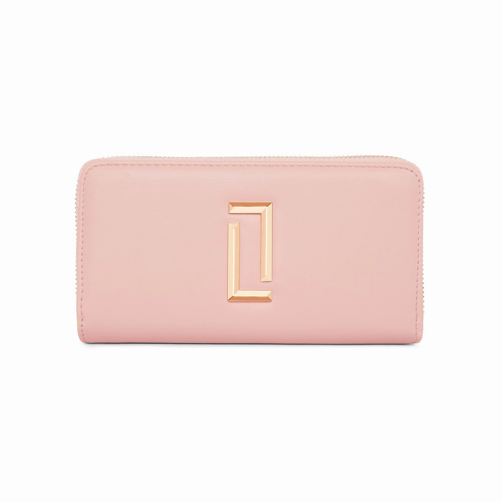Lavie Luxe Light Pink Large Women's Dual Zip Wallet