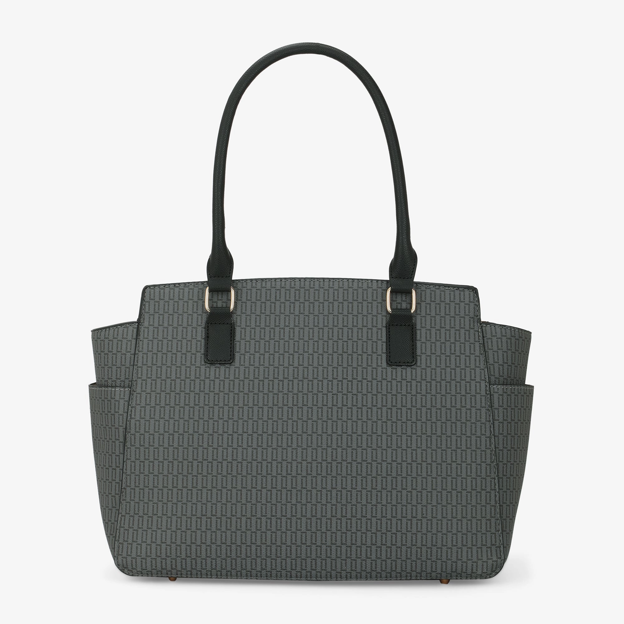Lavie Luxe Mono Kelly Black Large Women's Tote