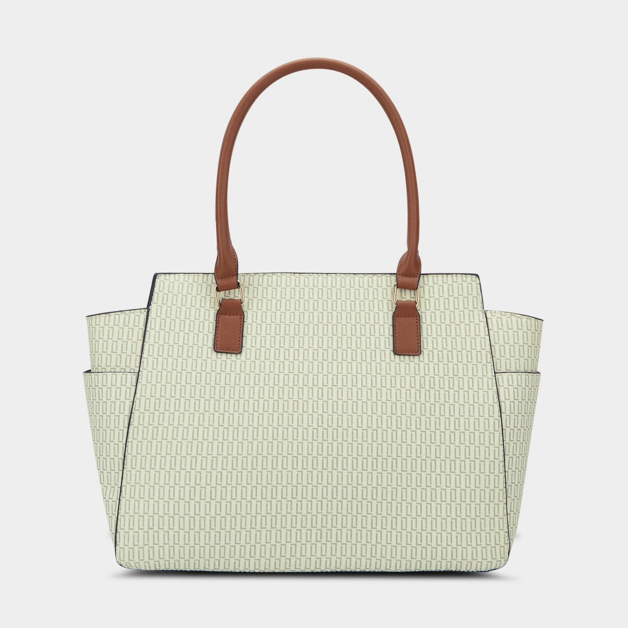 Lavie Luxe Mono Kelly Off White Large Women's Tote