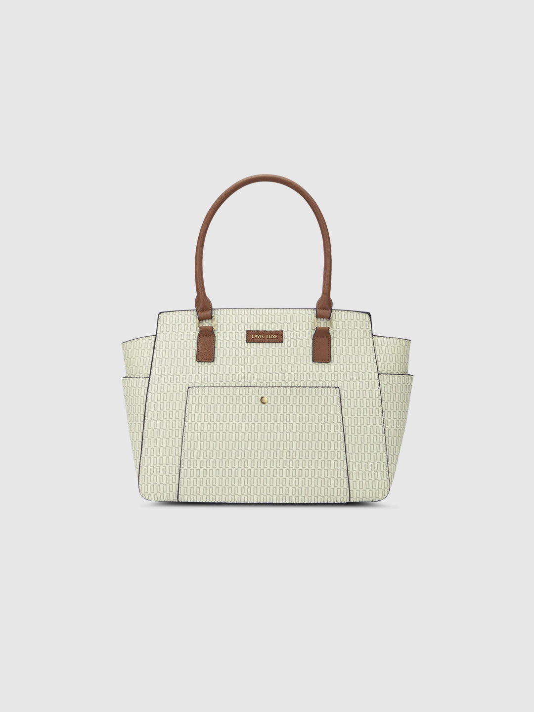 Lavie Luxe Mono Kelly Off White Large Women's Tote