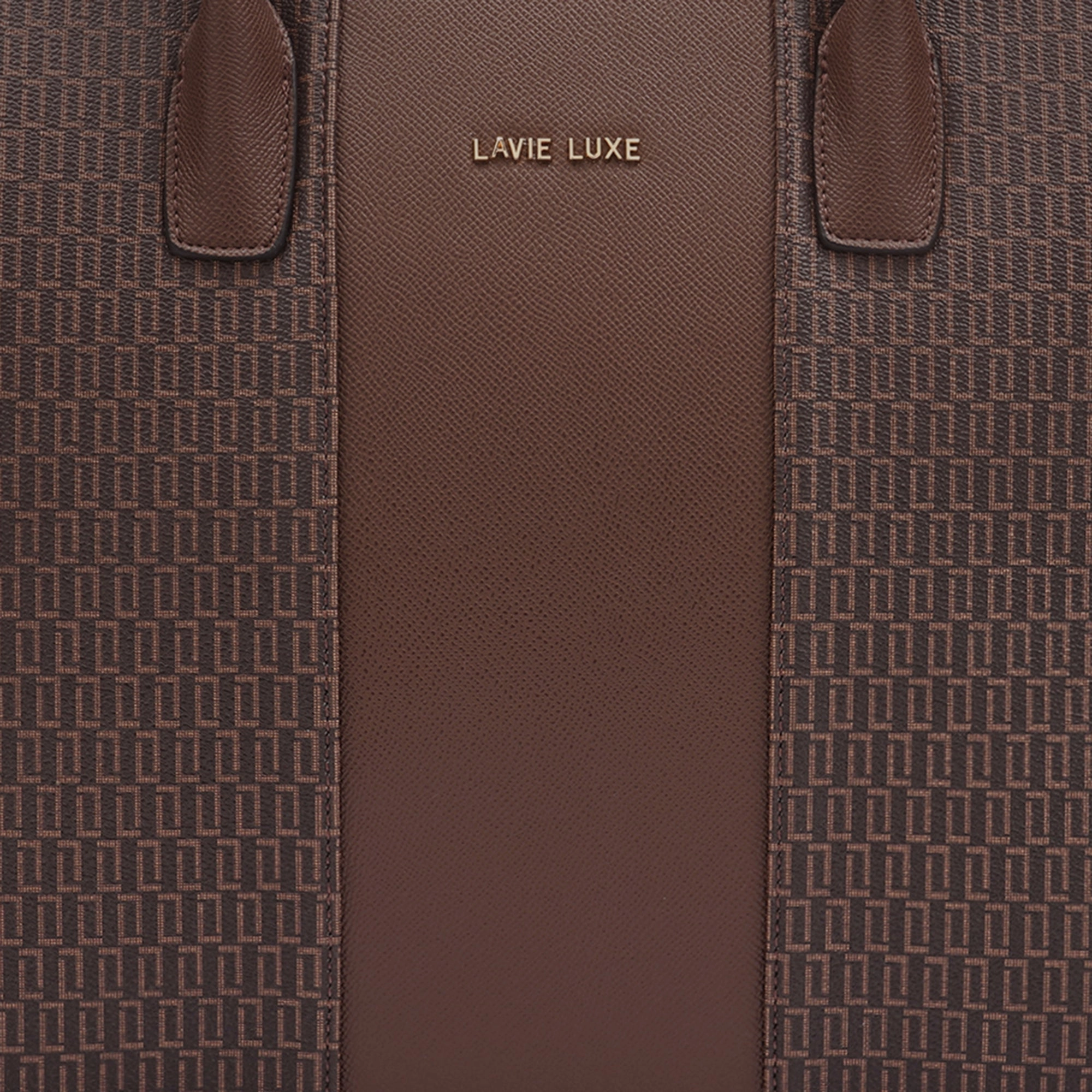 Lavie Luxe Mono Raily Pro Choco Large Women's Handbag