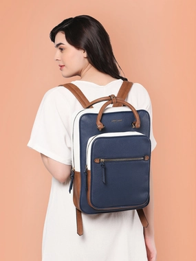 Lavie Luxe Navy Medium Women's Harris Laptop Backpack
