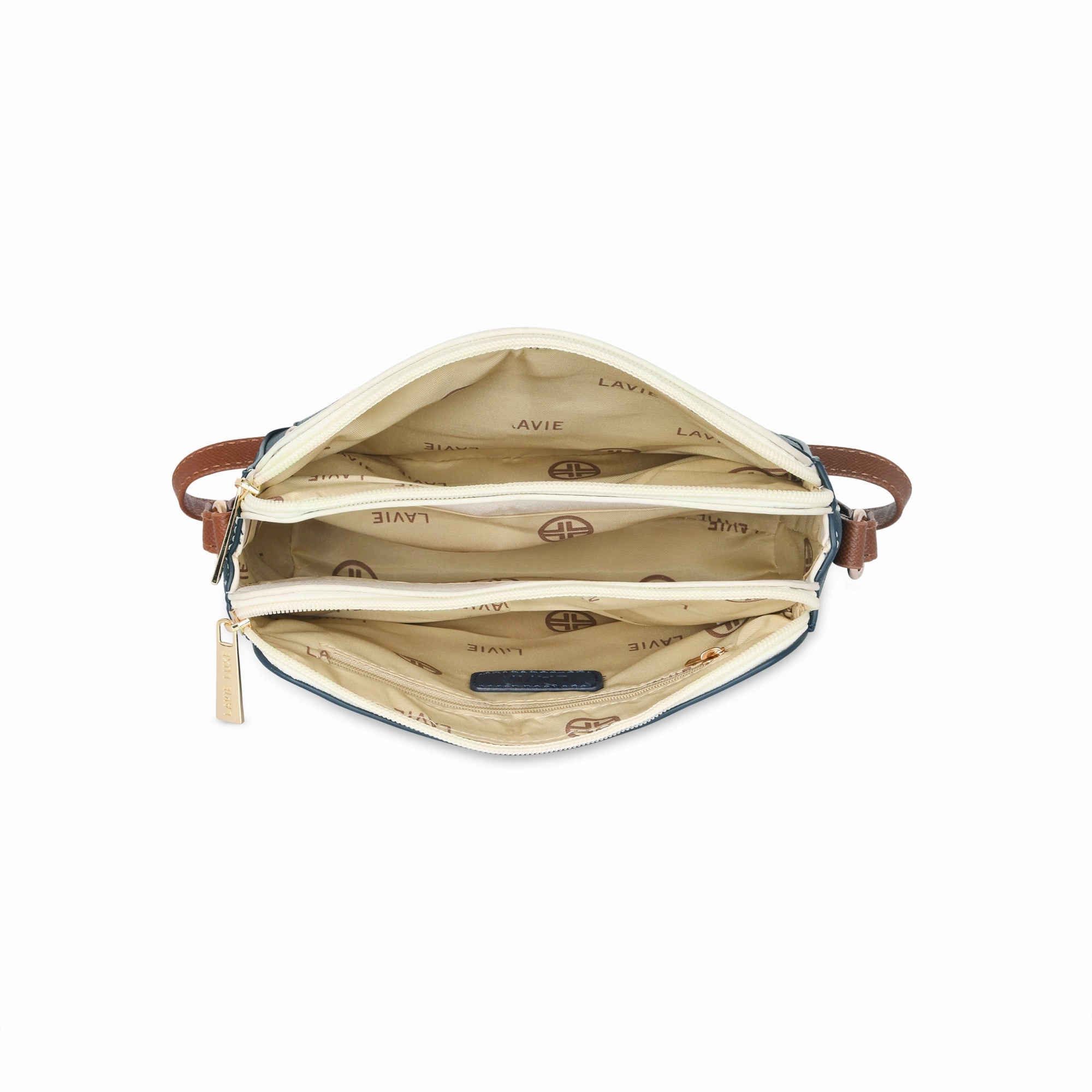 Lavie Luxe Navy Medium Women's Rise 4c Box Sling Bag