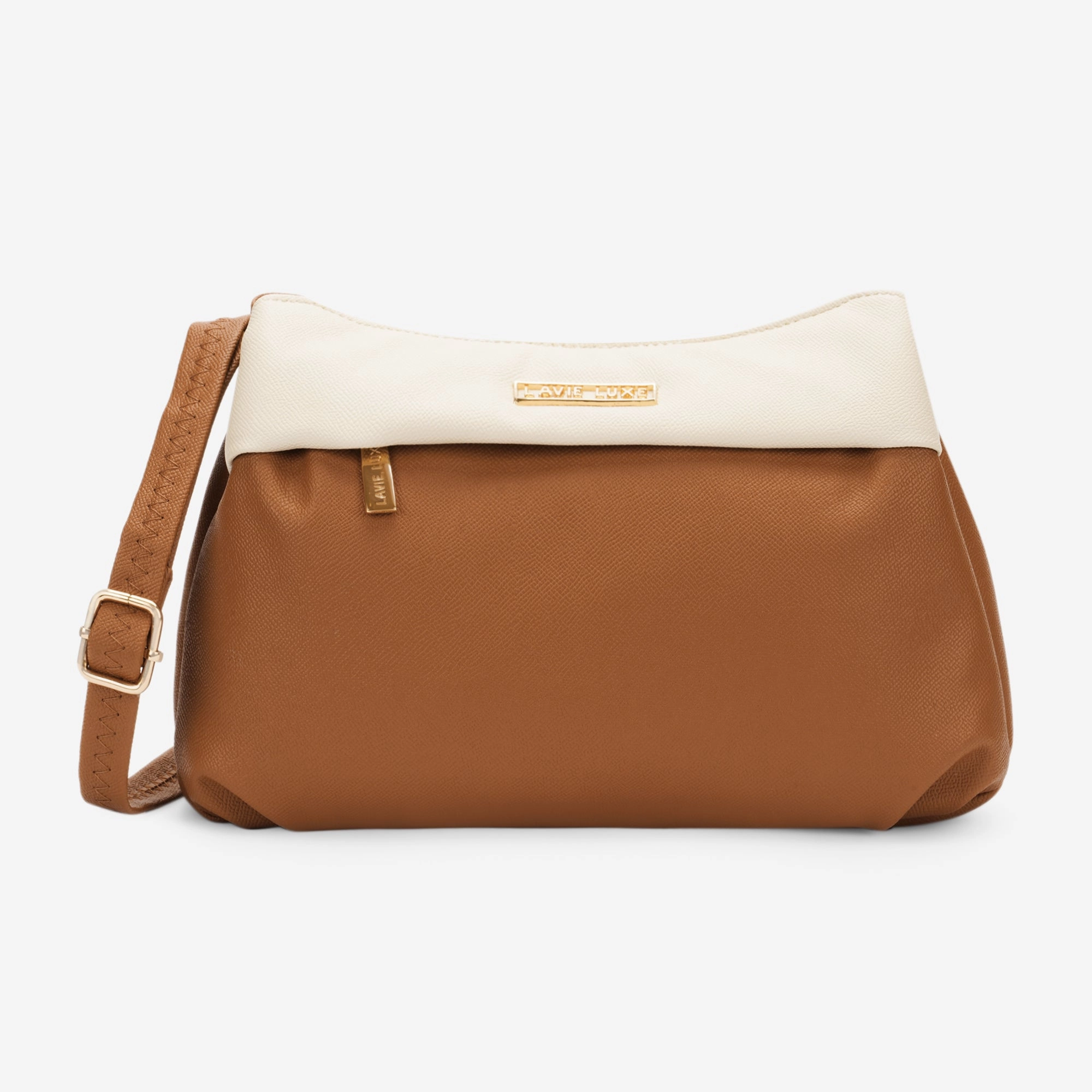 Lavie Luxe Rose Tan Medium Women's 3 Compartment sling