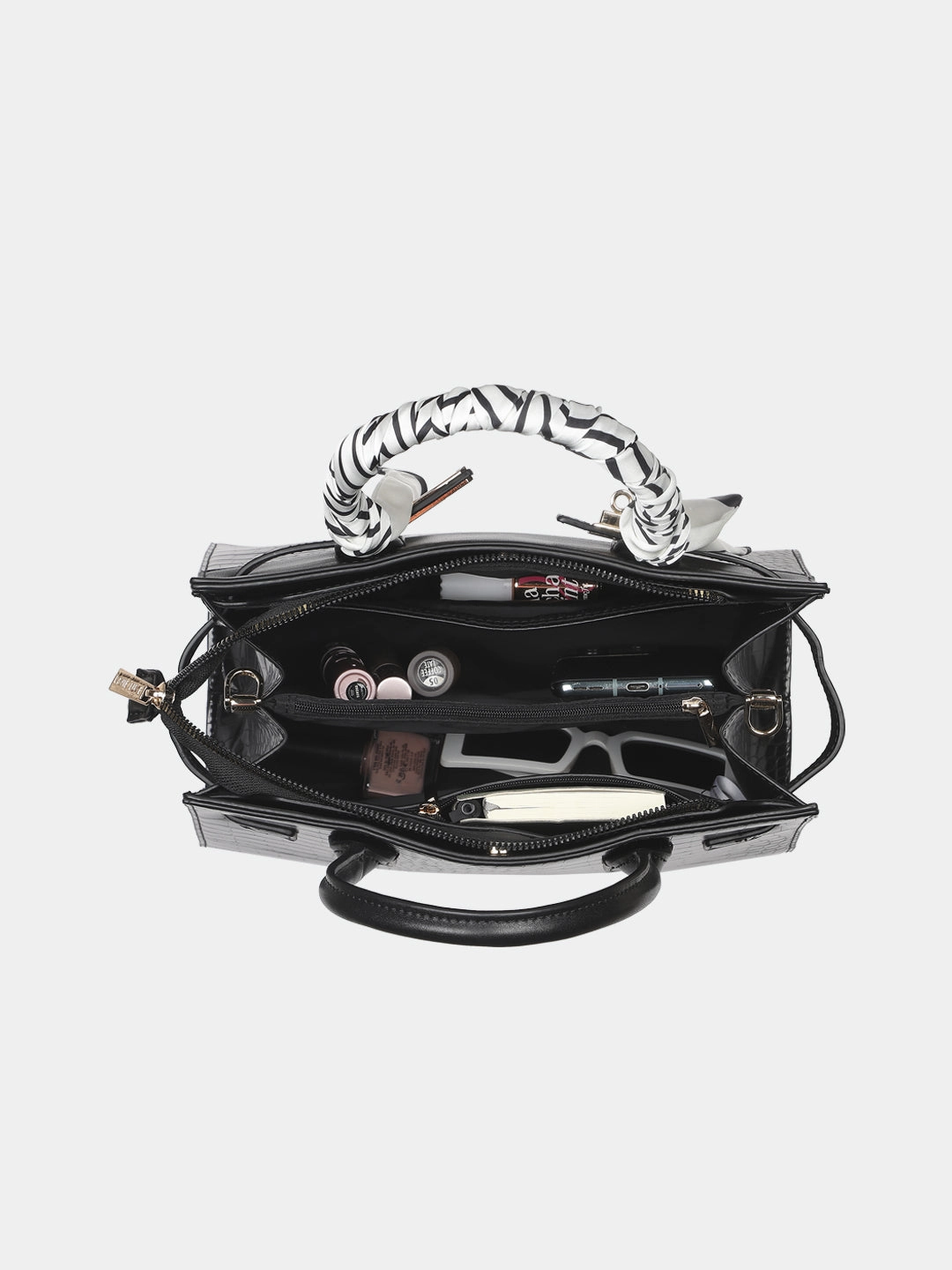Lavie Luxe Strap 3 Compartment Medium Satchel