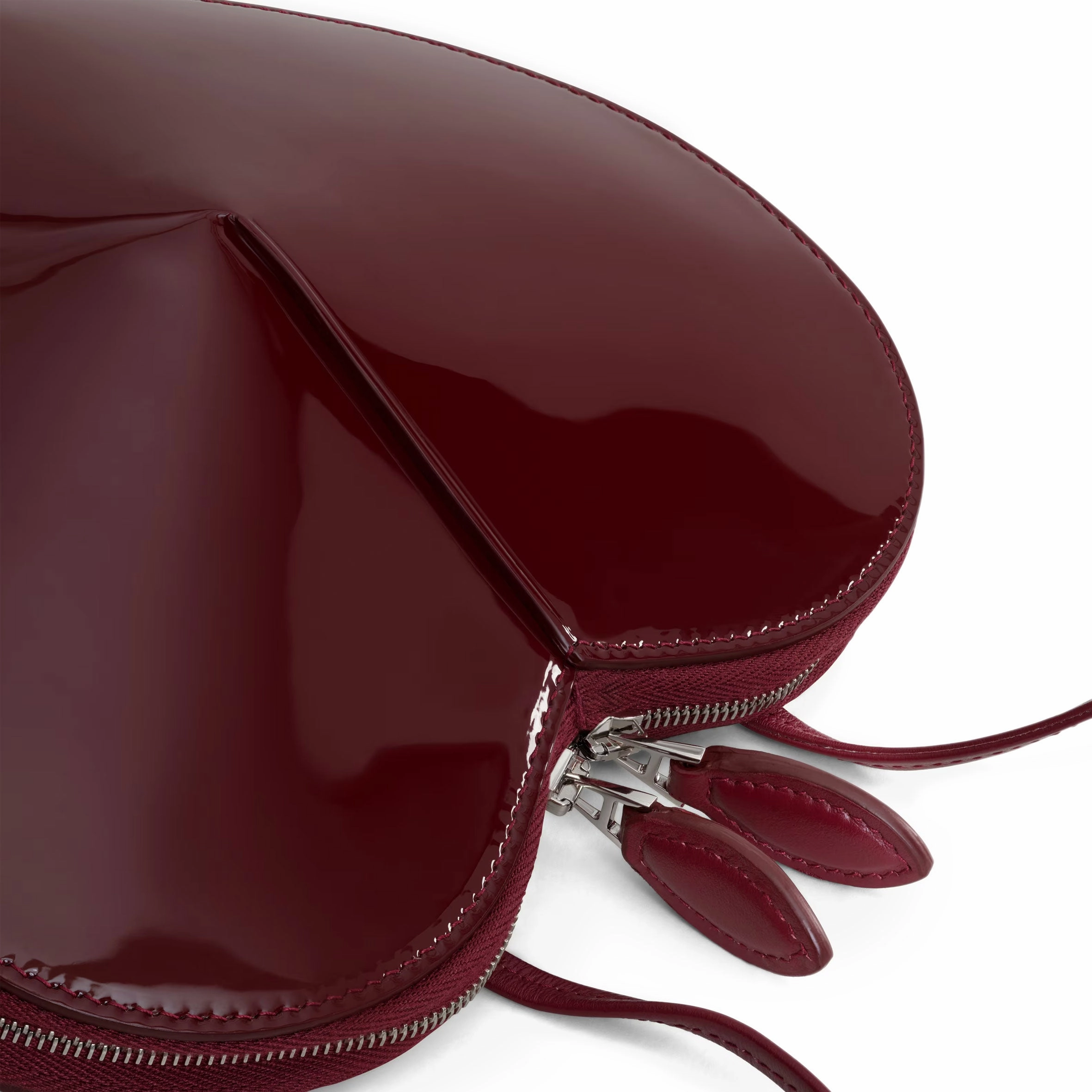 Le Cur Bag Lux Calfskin, Grenat Red Patent