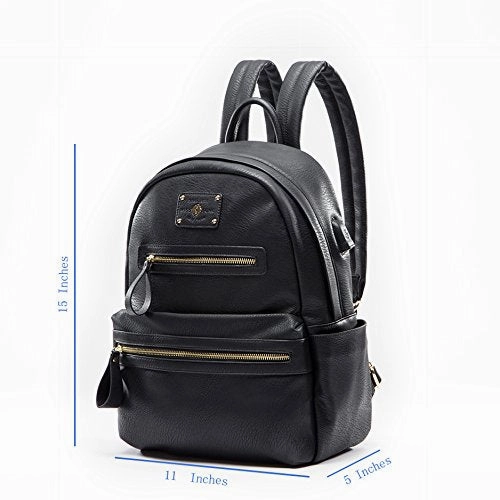 Leather Backpack By Miss Fong,Backpack For Girls Laptop Backpack For Women With Usb Charger,Fits 13