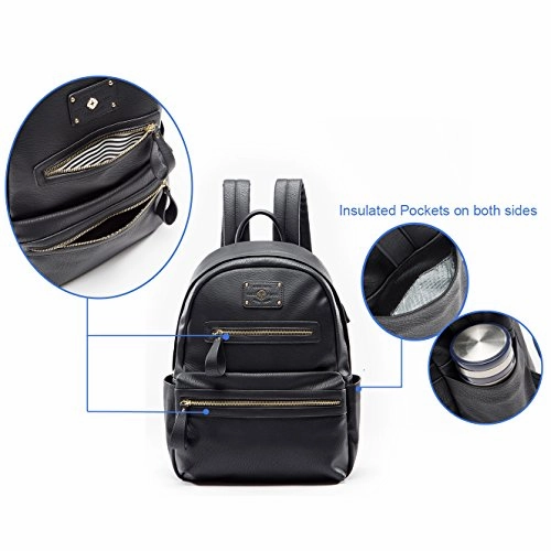Leather Backpack By Miss Fong,Backpack For Girls Laptop Backpack For Women With Usb Charger,Fits 13