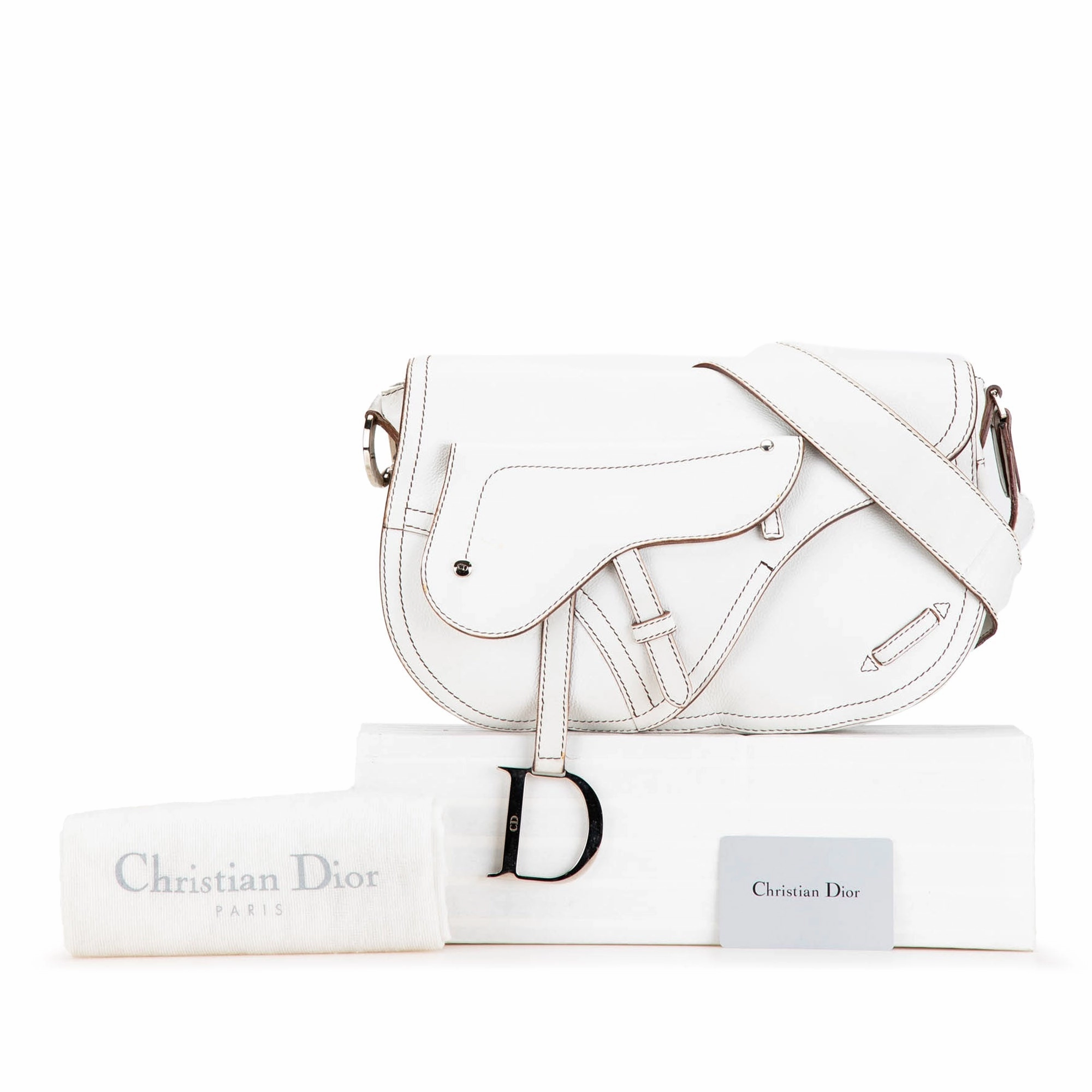 Leather Double Saddle Crossbody