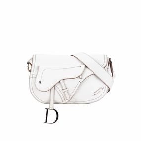 Leather Double Saddle Crossbody