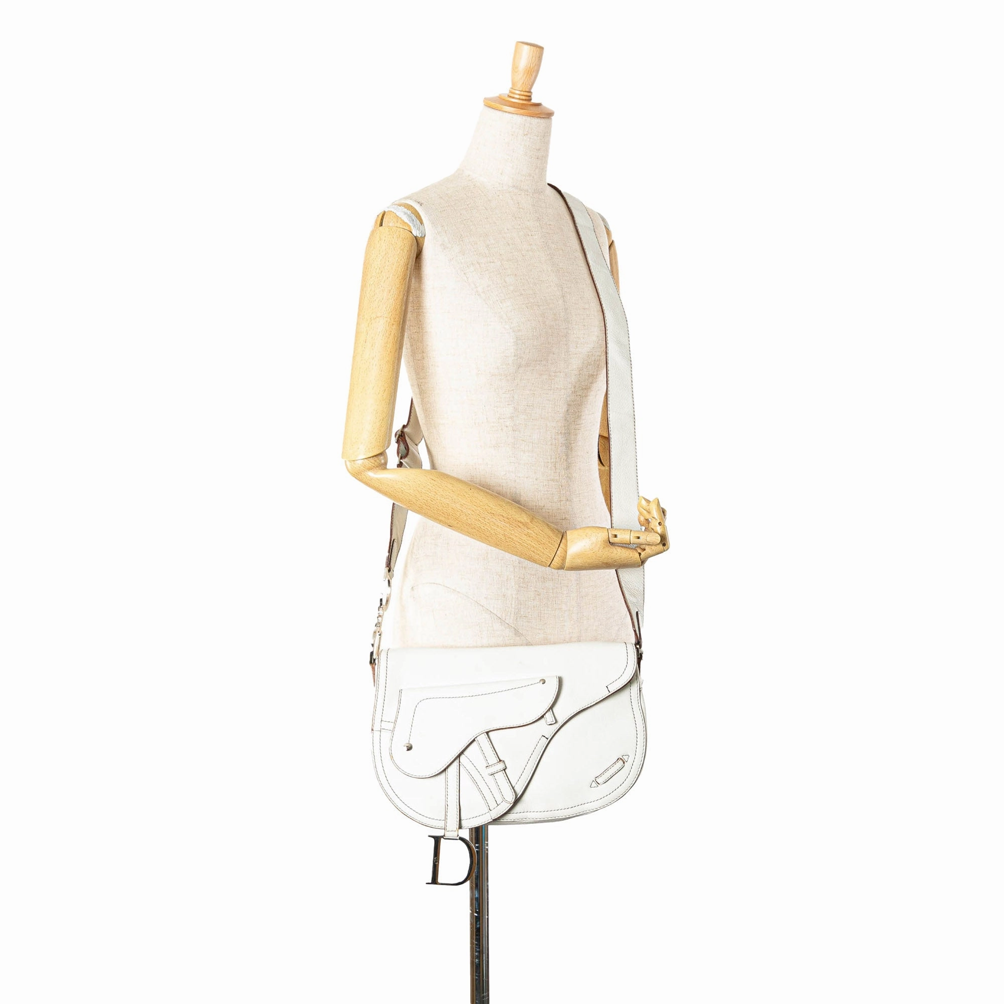 Leather Double Saddle Crossbody