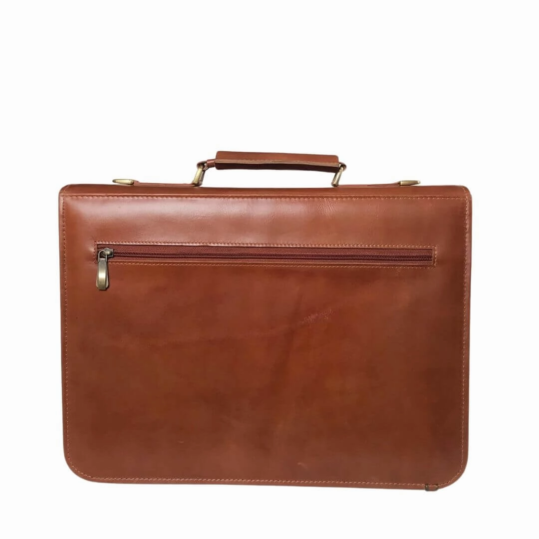 Leather Laptop Bag Brown A5
