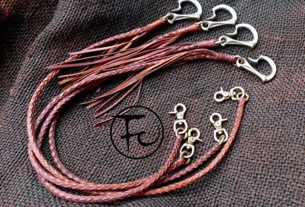 Leather trucker wallet Chain biker wallet Chain for chain wallet biker wallet with dragon hook