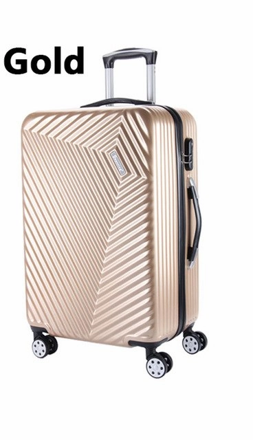 Letrend Women Korea Rolling Luggage Spinner Password Trolley Suitcase Wheels 20 Inch Carry On