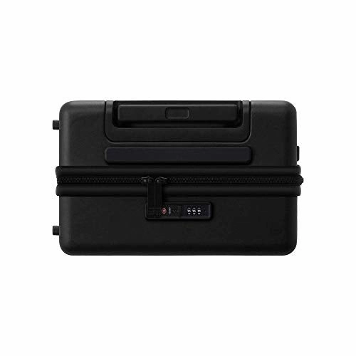 LEVEL8 Elegance Matte Carry-On Luggage, 20 Hardside Suitcase, Lightweight PC Matte Hardcase Spinner Trolley for Luggage, TSA Approved Cabin Luggage with 8 Spinner Wheels- Black, 20-Inch Carry-On