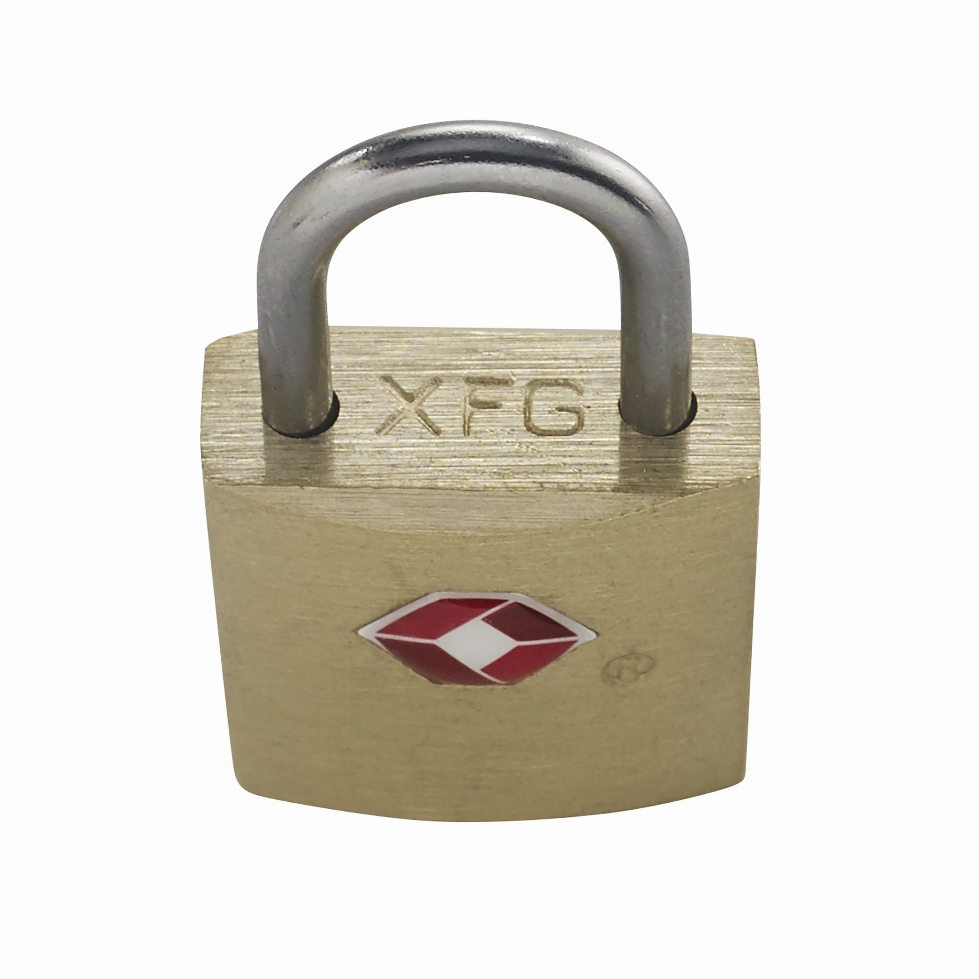 Lewis N. Clark Travel Sentry Mini Brass Square Padlock