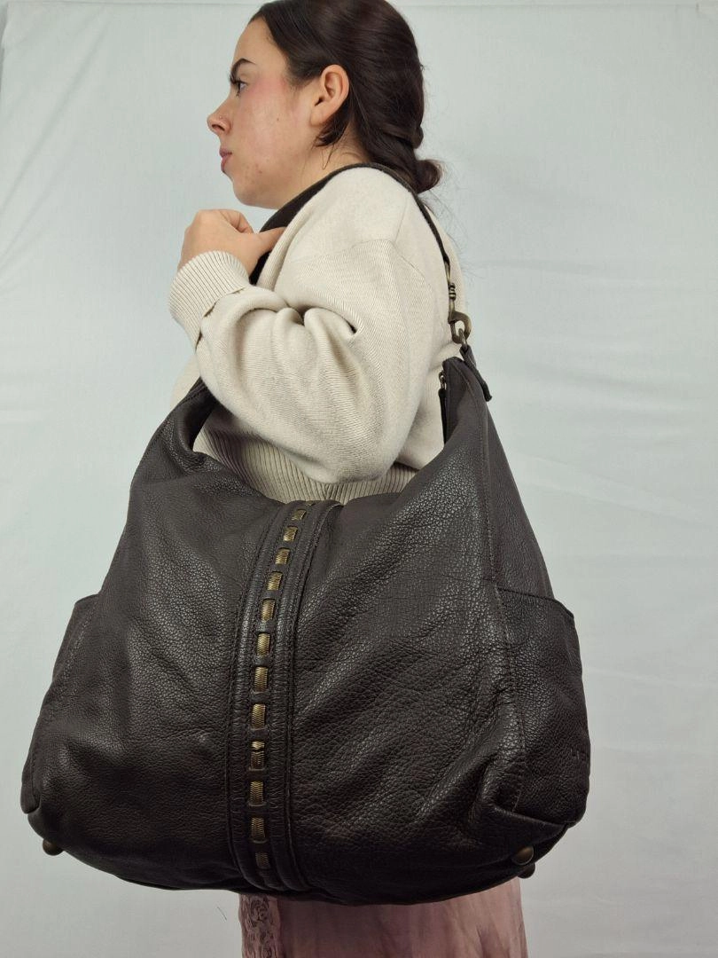 Liebeskin Berlin Chocolate Hobo Bag