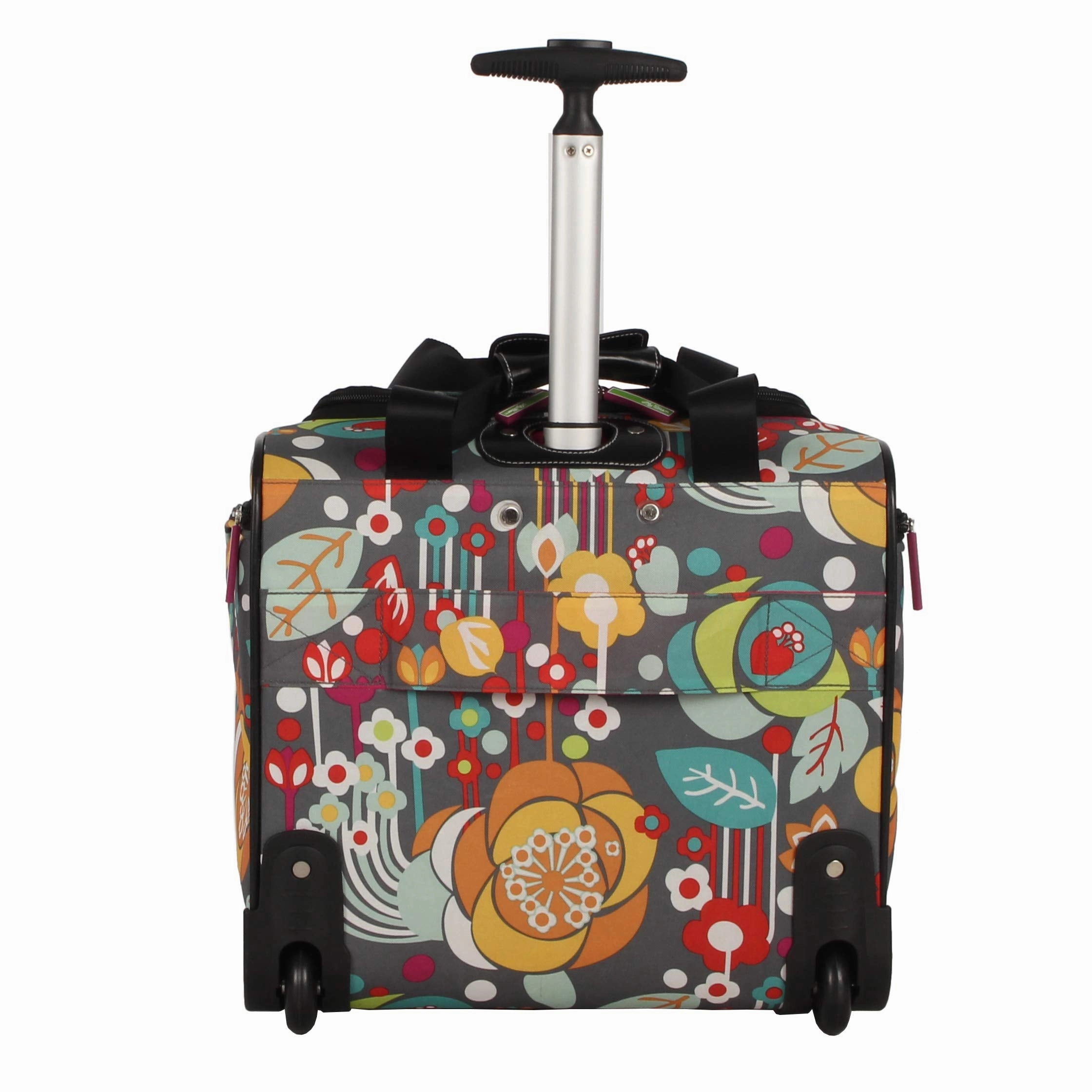 Lily Bloom 15" Under the Seat Design Pattern Carry on Bag With rolling Wheels (One Size, Bliss)