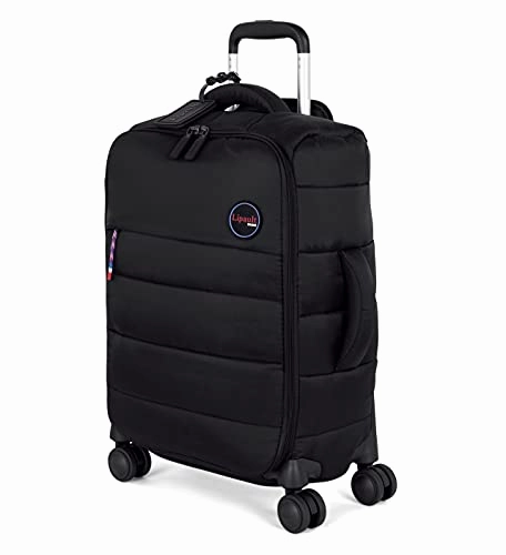 Lipault - Snowflake Carry-On Cabin Size Suitcase Spinner Luggage for Women - Black