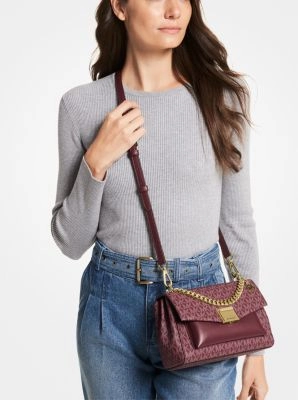 Lita Medium Two-Tone Logo Crossbody Bag