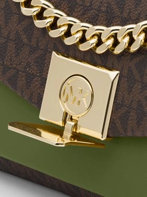 Lita Medium Two-Tone Logo Crossbody Bag