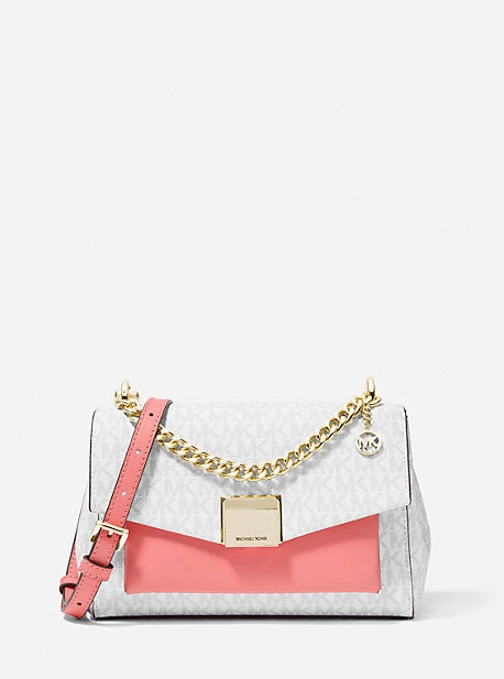 Lita Medium Two-Tone Logo Crossbody Bag