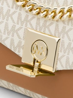 Lita Medium Two-Tone Logo Crossbody Bag