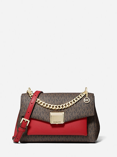 Lita Medium Two-Tone Logo Crossbody Bag